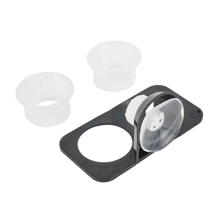 Dual Reptile Food and Water Bowl with Suction Cup Detachable Feeder for Lizards