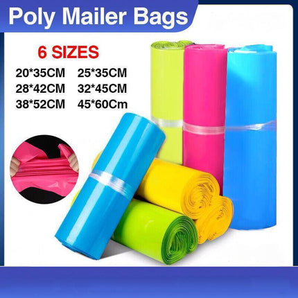 Poly Mailer Bags Mailing Satchel Plastic Courier Self Sealing Packing Yellow - Aimall