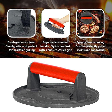 2pcs Manual Hamburger Meat Press Round Patty Maker Kitchen Burger Press Plate