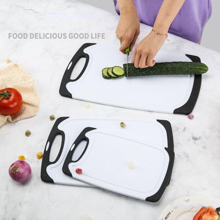 3pcs Wheat Straw Plastic Cutting Board Set Chopping Board Kitchen