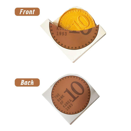 100pcs Food Packaging Gold Coin Box Paper Packaging Boxes for Sweets and Gifts