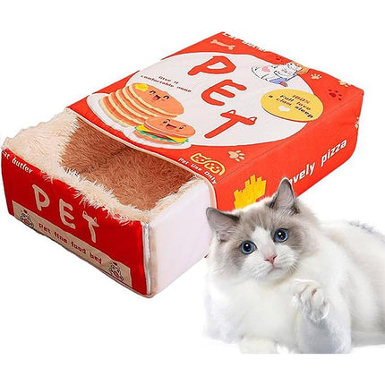 Washable Cat Bed Rectangle Snack Shape Comfortable Cat House Machine Washable