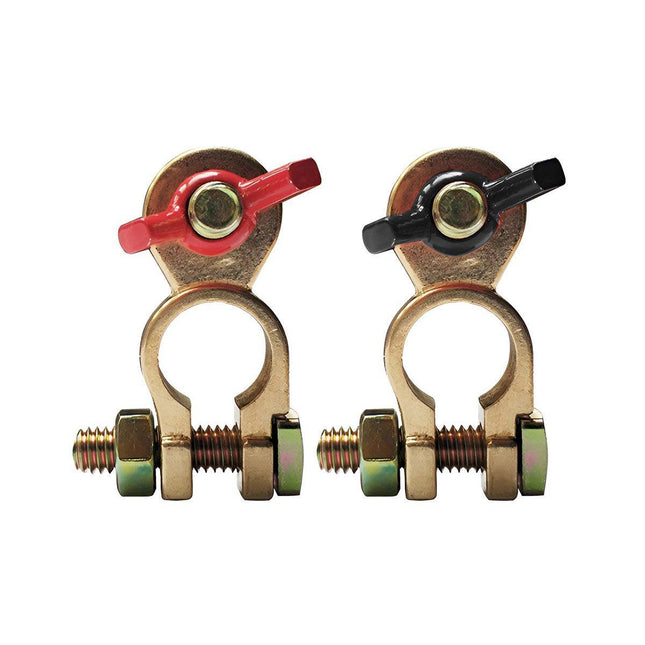 2pcs Car Battery Clamp Connector Heavy Duty Cable Battery Head Terminal Kit
