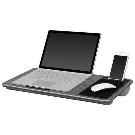 Multi Functional Laptop Desk with Cushion and Mouse Pad for Computer and Tablet