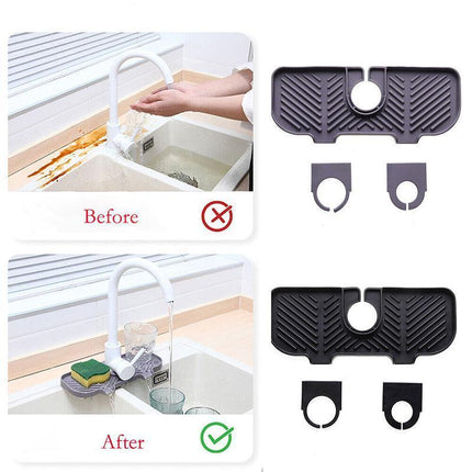 Kitchen Faucet Storage Rack Holder Soap Sponges Caddy Organizer Sink Basket Rack - Aimall