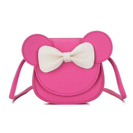 Cute Bowknot Crossbody Bag Fashionable Girls Shoulder Bag Slanting Mini Handbag