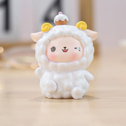 Creative Mini Cartoon Lamb Resin Figurines Duck Ornament Statue Miniatures - Aimall