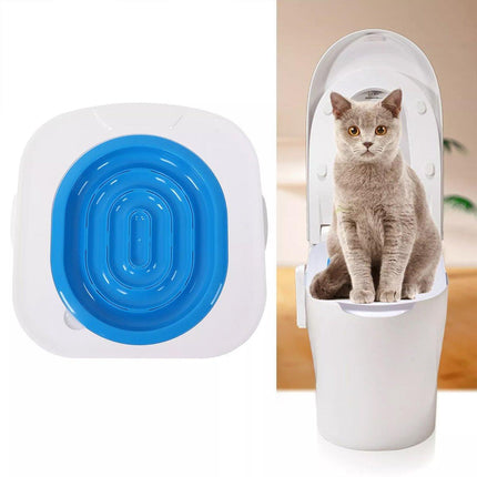 Cat Toilet Seat Trainer Kit Easy Toilet Training System for Cats Kittens