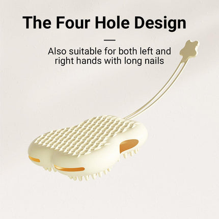 Double Hand Cat Bath Gloves Hair Removal Comb Grooming Floating Hair
