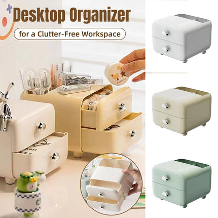 Multifunctional Desktop Organizer Storage Drawer Box for Office and Study Desks