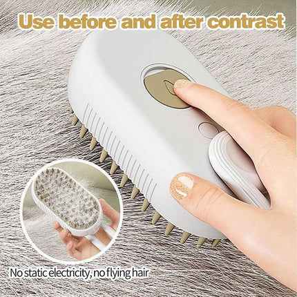 Mango Pet Massage Comb Spray Brush for Dogs Cats Grooming Shedding Detangler