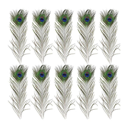5-10PCS Natural Peacock Tail Eyes Feathers 75-80cm 26-30cm DIY Craft Vase Decor - Aimall