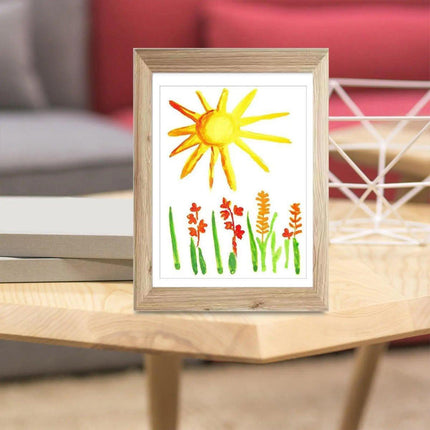 Wooden Kids Art Frames Display Holds 150 Pictures for Children Art Projects