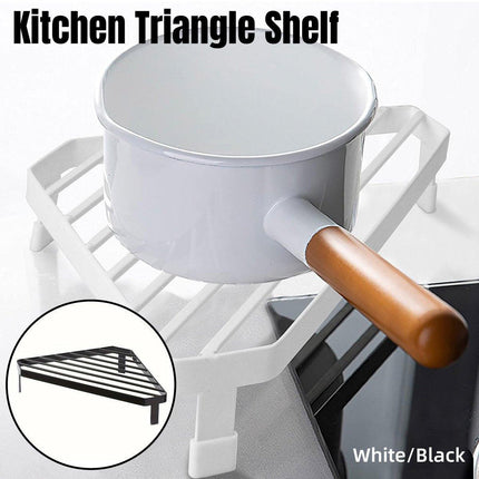 Kitchen Corner Shelf Triangle Countertop Organizer Multifunction Storage Rack