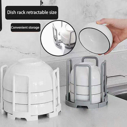 2pcs Kitchen Dish Drying Rack with Drainage Storage Cup Holder Organizer Stand