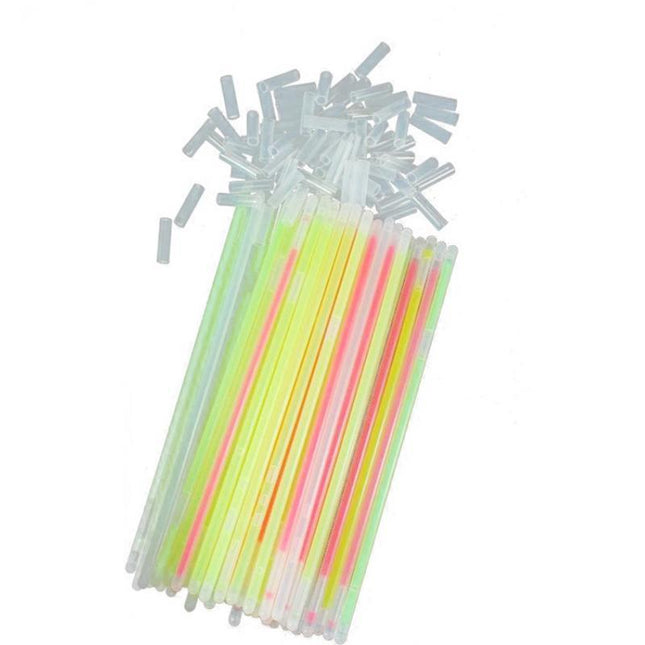10X Colour Mixed Flashing Glow Stick Party Glowsticks Bracelets Light No Flame - Aimall