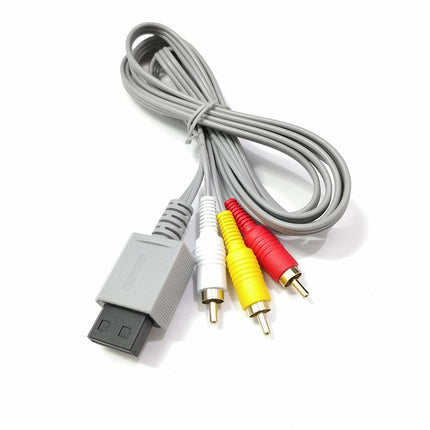 Audio Video RCA Cable High Quality Lead for Nintendo Wii Wii U & Mini Console - Aimall