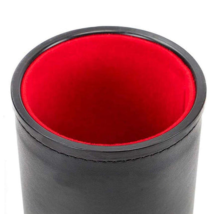 6pcs Leather Sieve Cups Dice Cups Set Colorful Cups for Board Game Players