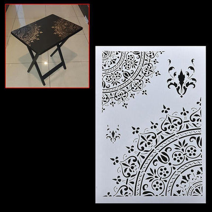 A4 DIY Craft Mandala Stencils Template For Walls Painting Scrapbooking Stamping - Aimall