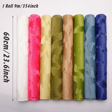 Honeycomb Flower Wrap Waterproof Art Texture Kraft Paper Floral Wrapping Paper