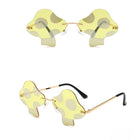Decorations Party Favor Sunglasses for Women Eyewear Mushroom Shape Sun Glasses - Aimall