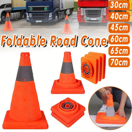 Folding Reflective Traffic Barrier Cone for Road Emergency and Expansion Control