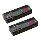 2PCS Lattice Pattern Glasses Case with Snap Closure and Anti-pressure Design
