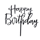 Elegant Acrylic Happy Birthday Cake Topper Decoration Card for Party Supplies