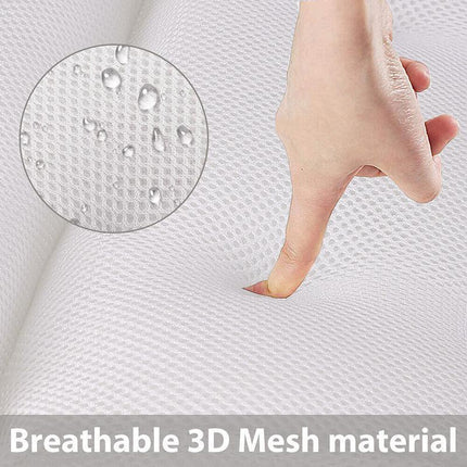 Home 3D Mesh Bath Pillow Back Neck Support Bathtub Spa Hot Tub Suction Cups New - Aimall
