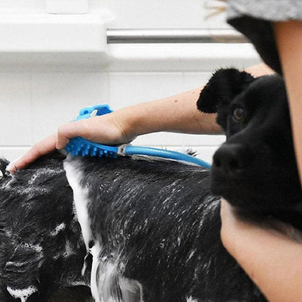 Dog Bath Pet Shower Nozzle Silicone Massage Brush Cat Dog Grooming Supplies