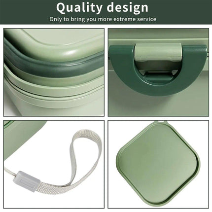 2 in 1 Outdoor Portable Pet Dog and Cat Food Water Bowl for Travel and Hiking