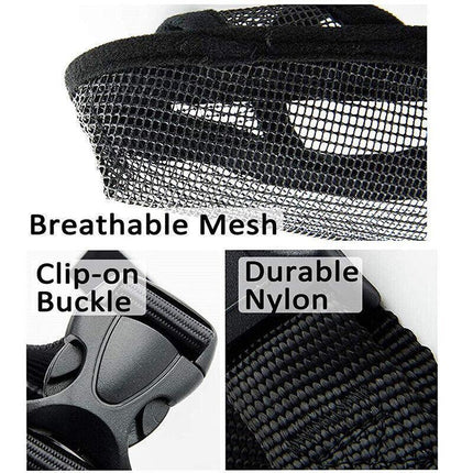Adjustable S Size Pet Dog Mask Mouth Muzzle Anti Barking Bite Stop Chewing Mask - Aimall