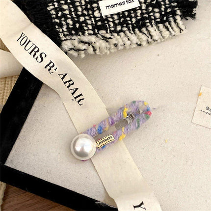 Colourful Knitted Hair Clip Fashion Hair Accessory for Women Cute Bangs Clip