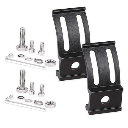 2X Mounting Brackets Rotating Slide Base Mounts AL Alloy For LED Work Light Bar - Aimall