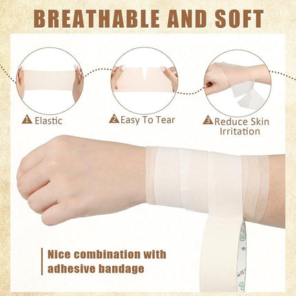 3pcs Elastic Bandage Tape Sports Protective Shock Absorb Membrane Injury Care