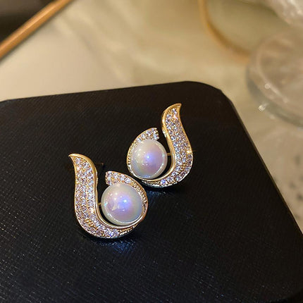 Elegant Simple Pearl Earrings Various Styles For Women Ladies Jewelry Gift - Aimall