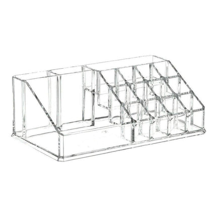 Desktop Transparent Storage Organizer Box Multi-Compartment Display Rack Holder