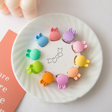 10Pcs Mini Hair Clips Girls Hairpin Clamps Plastic Claws Mix Colour Ladies Kids - Aimall