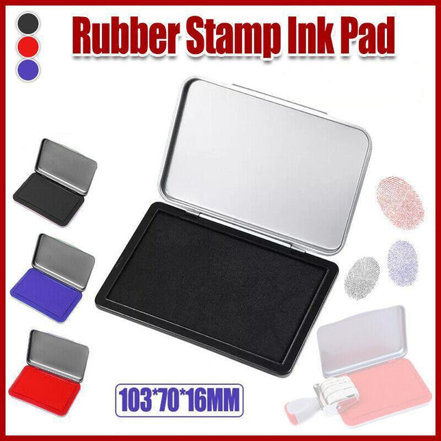 Ink Pad Inkpad Rubber Stamp Finger Print Craft Office Non Toxic Baby Safe Au - Aimall