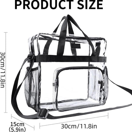 Transparent PVC Storage Bag Portable Handbag for Travel Organizing Essentials