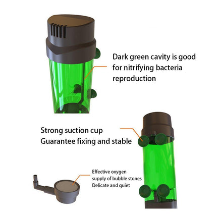 Fluidiz Bed Aquarium Fish Tank Internal Filter Oxygenation Pump for Clear Water