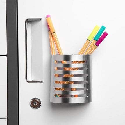 Creative Stainless Steel Student Pen Holder Multifunctional Stationery Organizer