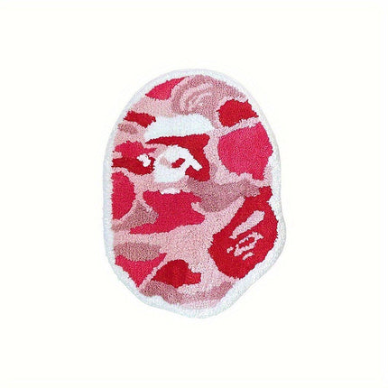 Mushroom Shaped Bathroom Mat Absorbent Non Slip Cartoon Rug Soft Mat