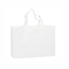 100X Reusable Shopping Bags Tote Bag Washable Eco Friendly Non Woven Folding Bag White - Aimall