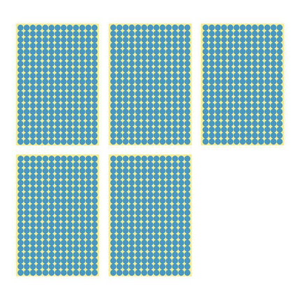 8/13/25/50mm Colour Sticker Dots Adhesive Round Labels Circular Scrapbooking Light Blue - Aimall