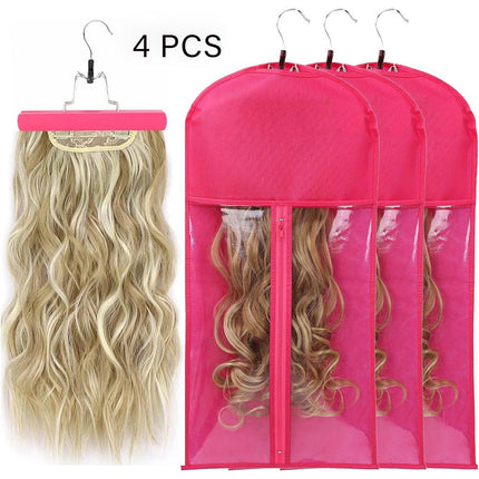 4pcs Non-Woven Wig Dust Bag Storage Covers for Hair Extensions Wig Protection