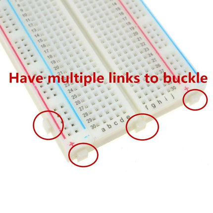 10PCS Solderless Breadboard 400 Hole Test Board Jumper Wire Kit Plastic Box