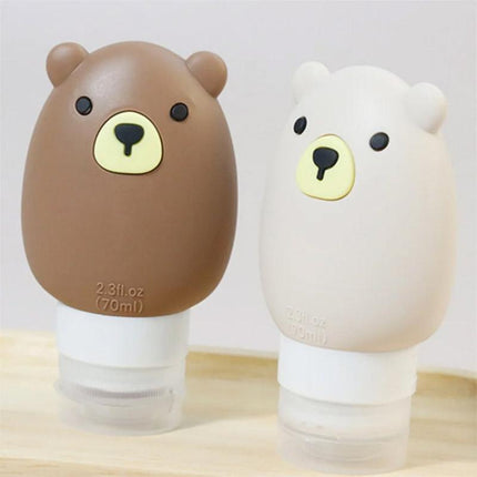 3pcs Silicone Travel Dispenser Bottles Portable Travel Size Storage Containers