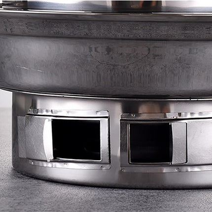 Korean Style Table Charcoal Portable BBQ Grill Camping Outdoor Stainless 40cm - Aimall