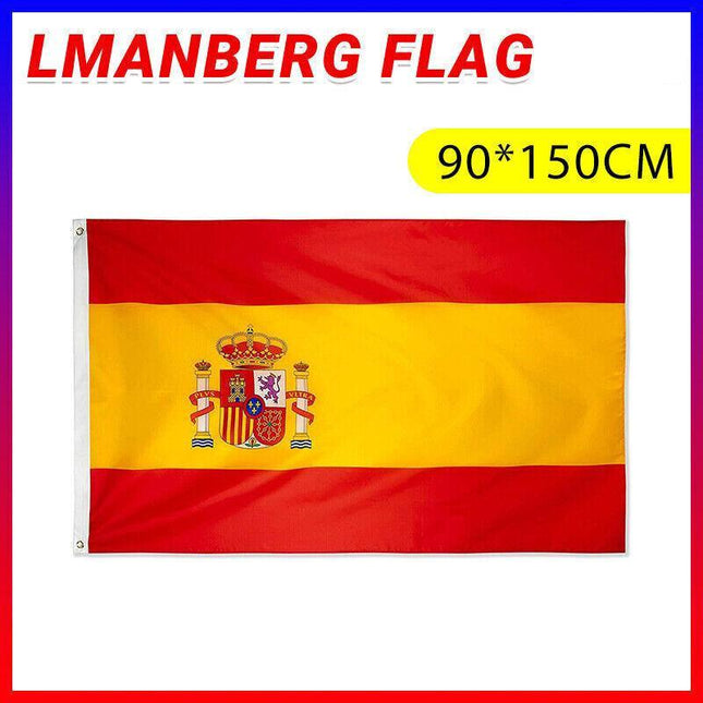 Large Spain Spanish Flag Heavy Duty Outdoor ES 90x150cm - 3x5ft - Aimall